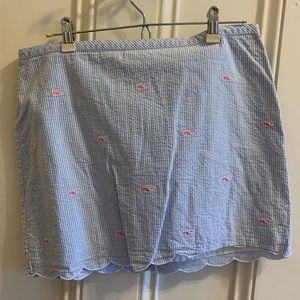 Vineyard vines seersucker skirt
